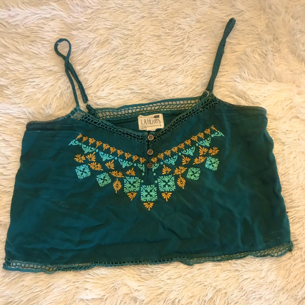 LA Hearts Crop Top